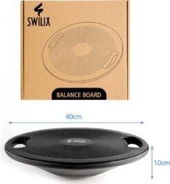 Swilix ® Balance Board - Balansbord Ø40 Cm - Balanstrainer Met 2 Handgrepen - Zwart -Merkloos Winkel 1109x1200 12