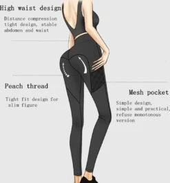 Merkloos Fitness Yogabroek - Sportlegging - Yoga Broek - Yogalegging - Dames - Zwart XXL-zwart -Merkloos Winkel 1111x1200 6