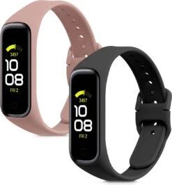 Kwmobile 2x Armband Voor Samsung Galaxy Fit 2 - Bandjes Voor Fitnesstracker In Zwart / Oudroze -Merkloos Winkel 1113x1200 11