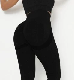 Gym Revolution - Sportlegging Dames - Sportkleding Dames - Sportbroek Dames - Sportlegging - Push Up - Shape Legging - Sportlegging Dames High Waist - Hardloopbroek Dames - Yoga Legging Dames - Zwart Maat L -Merkloos Winkel 1118x1200 13
