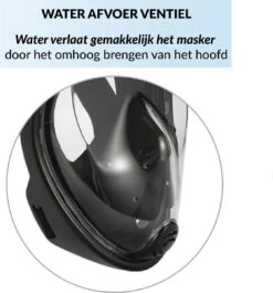 Merkloos Duikmasker Full Face L/XL - Duikbril Met Snorkel - Snorkelset Volwassenen - Zwart - Snorkelmaskers -Merkloos Winkel 1118x1200 7