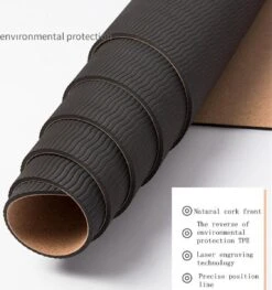 Merkloos TDR - Yoga Mat Met Tas- Natuurlijk Kurk En TPE - Vrij Van Schadelijke Stoffen, Hypoallergeen En 100% (biologisch) Afbreekbaar - Zeer Geschikt Voor Yin Yoga En Kundalini Yoga Met Draagtas En Draagband- 183x66x0,5 Cm - Mandala Bloem -Merkloos Winkel 1125x1200 6