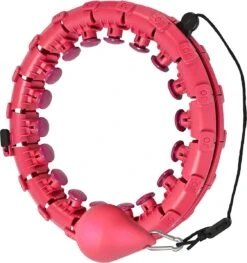 Living Nine Fitness Hoelahoep - Met Gewicht - Roze - Voor Volwassenen