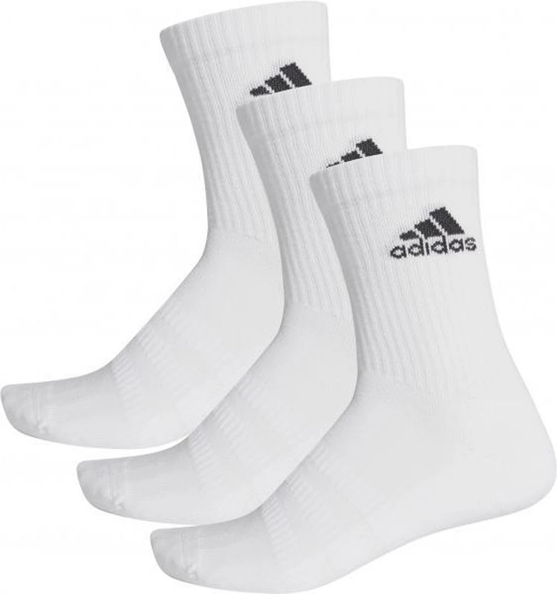Adidas Gevoerde Sokken 3 Paar - Sportsokken - Wit - Unisex 3 Adidas Gevoerde Sokken 3 Paar - Sportsokken - Wit - Unisex