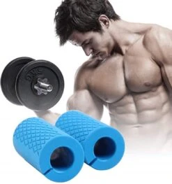MJ Sports Premium Fitness Bomber Grips - Fat Gripz - Onderarm Trainer - Dumbbells - Barbells - Fitness - Blauw -Merkloos Winkel 1129x1200 14