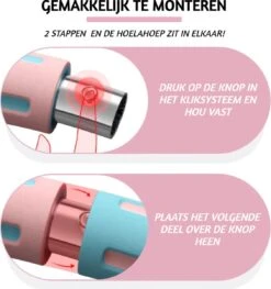 Breaking Limits Fitness Hoelahoep Voor Volwassenen – Gemaakt Van Roestvrij Staal, Zachte Foam En Anti-Zweet Buitenlaag – Sport Hoepel – Hula Hoop/ Weight Hoop – HoolaHoop – Roze – 94CM + 1 Tot 8 KG -Merkloos Winkel 1129x1200 9