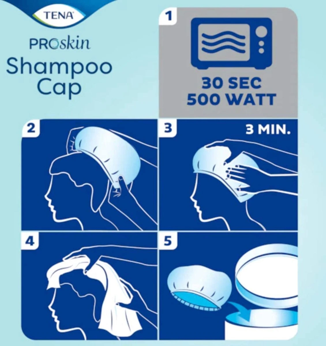 Tena Shampoo Cap 8 Tena Shampoo Cap - Afbeelding 6