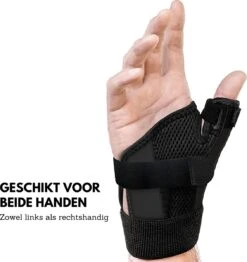 U FIt One Duimbrace - Beide Duimbrace Universeel - Duimbandage - Thumb Brace - Zwart - Ufitone -Merkloos Winkel 1131x1200 11