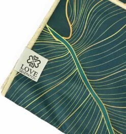 Love Generation ● Yoga Handdoek ● Tweezijdig ● Antislip ● Green Leaves -Merkloos Winkel 1132x1200 25