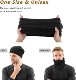 Su.B.dgn Nekwarmer Heren En Dames - Winter Nek Sjaal Dubbele Lagen Voor Buiten Sporten Fietsen Motor Colsjaal - Uniseks - Zwart 16 Su.B.dgn Nekwarmer Heren En Dames - Winter Nek Sjaal Dubbele Lagen Voor Buiten Sporten Fietsen Motor Colsjaal - Uniseks - Zwart -Merkloos Winkel 1133x1200