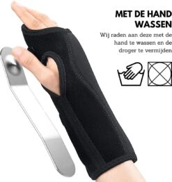 U Fit One® 1 Stuk Beide Polsbrace - Beide Carpaal Tunnel Syndroom - Wrist Wraps - Polsbandage - Wrist Support - RSI - Pols Ondersteuning & Versteviging - Polssteun - Polsbeschermer - Fitness - Golf - Ufitone -Merkloos Winkel 1136x1200 21