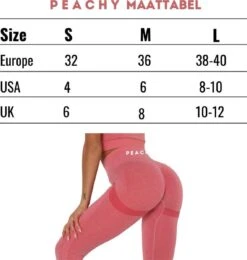 Peachy® Sportlegging Dames Met Top - Sportkleding - Sportbroek - Sportshirt - Sportoutfit - Sporttop - Yoga - Fitness Set - Scrunch Butt - Dames Legging - Fashion Legging - Broeken - Gym Sports - Roos - Maat L - High Waist -Merkloos Winkel 1140x1200 21