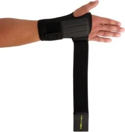 Novamed Lichtgewicht Polsbrace - Zwart - Links -Merkloos Winkel 1140x1200 33