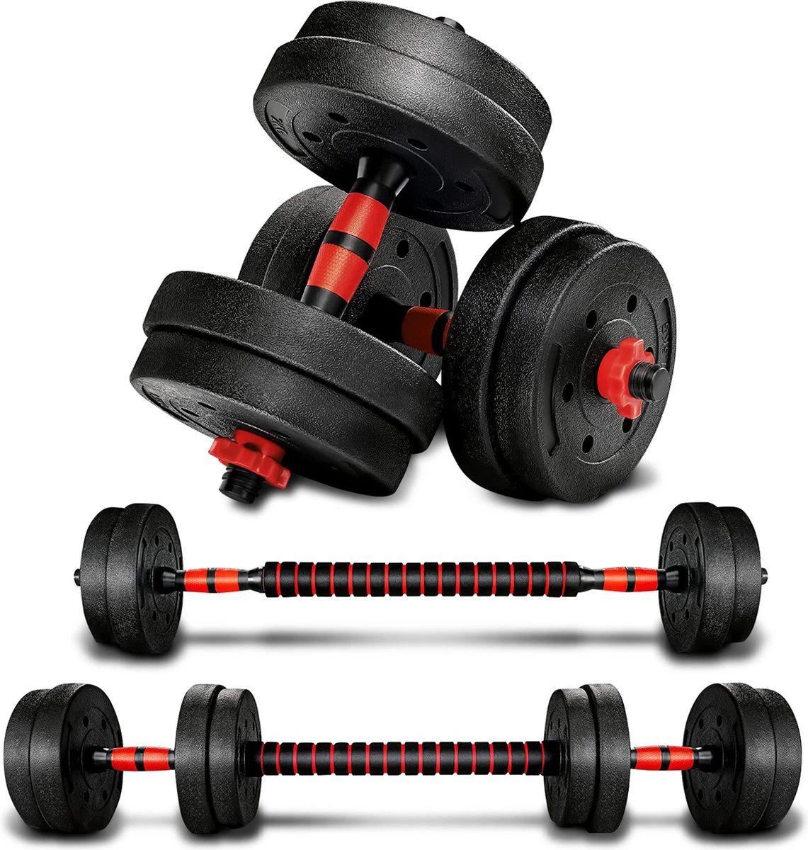 Coazy Dumbell En Barbell Set Verstelbaar - Dumbells - Gewichten Fitness - Halterstang Met Gewichten - Halter 3 Coazy Dumbell En Barbell Set Verstelbaar - Dumbells - Gewichten Fitness - Halterstang Met Gewichten - Halter