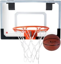 Basketbalring Voor De Kamer Met Bal 45x30 Cm In Metaal En PVC Pure2Improve