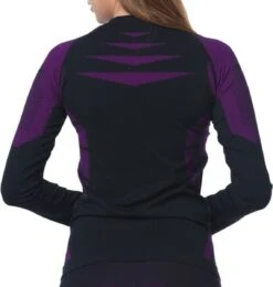 Dames Sportset - Thermo - Sportshirt Met Lange Mouwen - Sportlegging Lang - Quick Dry - Zwart/Roze - Maat L/XL -Merkloos Winkel 1142x1200 3