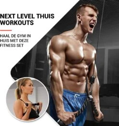 Positive Things Home Gym Fitness Set - Krachtstation Kabelsysteem - Tricep Touw -Merkloos Winkel 1142x1200 8