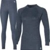 Heatkeeper Thermoset Dames Comfort - Thermoshirt + Thermo Legging - Antraciet Melange