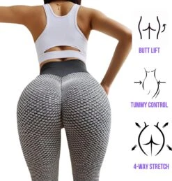 MW® TikTok Legging - Sportlegging Dames High Waist - Legging Dames - Push Up Legging - Lichtgrijs M -Merkloos Winkel 1144x1200 17