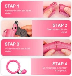Belenthi Verstelbare Fitness Hoelahoep Met Gewicht - Voor Volwassenen En Kinderen - Weighted Hula Hoop - Smart Hoepel - Roze -Merkloos Winkel 1149x1200 12