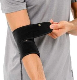 Bracoo ES10 Elleboogbandage - Verstelbare Neopreen Elleboogbrace - Rechter/linker Elleboog - één Stuk - Zwart