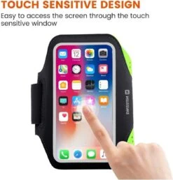 Swissten Hardloop Telefoonhouder - Waterdichte Hardloopband - Geschikt Voor O.a. IPhone XR/XS Max/11/11 Pro Max/12/12 Pro/12 Pro Max/13/13 Pro/13 Pro Max/14/14 Pro/14 Pro Max/14 Plus En Diverse Samsung Smartphones - T/m 7 Inch - Groen -Merkloos Winkel 1151x1200 15