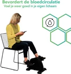 Dreaver Stoelfiets - LCD-scherm - Inclusief Antislipmat - Bureaufiets - Bewegingstrainer - Deskbike - Mini Hometrainer - Pedaaltrainer -Merkloos Winkel 1152x1200 18