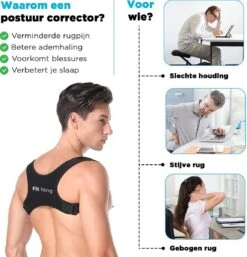 Fit Nine Rugbrace - One Size - Postuur & Rug Corrector - Rugband - Houding Correctie - Man & Vrouw -Merkloos Winkel 1152x1200 24
