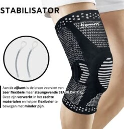 Kniebrace - 1 Stuk (Links Of Rechts) - M ( Medium) - Kniebandage -Merkloos Winkel 1153x1200 26