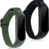 Kwmobile Horlogebandjes Compatibel Met Xiaomi Mi Smart Band 6 / Mi Band 6 / Band 5 - 2 X Nylon Smartwatch Bandje In Zwart / Groen. -Merkloos Winkel 1157x1200 15