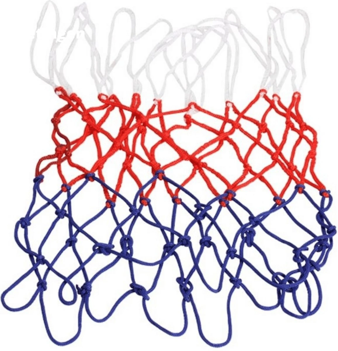 WM Sports Professioneel Basketbalnet - Basketballen - Basketnet - Basketball - Basket Net - Net Voor Basketbalring - Netjes - Basketbalringnet - Basketbal Veldmateriaal - Basketbalnetten - Lengte 36 Cm - Nylon - Rood, Wit En Blauw 3 WM Sports Professioneel Basketbalnet - Basketballen - Basketnet - Basketball - Basket Net - Net Voor Basketbalring - Netjes - Basketbalringnet - Basketbal Veldmateriaal - Basketbalnetten - Lengte 36 Cm - Nylon - Rood, Wit En Blauw
