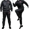 Sauna Suit Sweat Suit Heavy Duty Exercise Suit Fitness Gym Burn Calories Weight Lose Running Zweet Pak Sauna Pak Survêtement Sauna Costume Brûler Des Calories