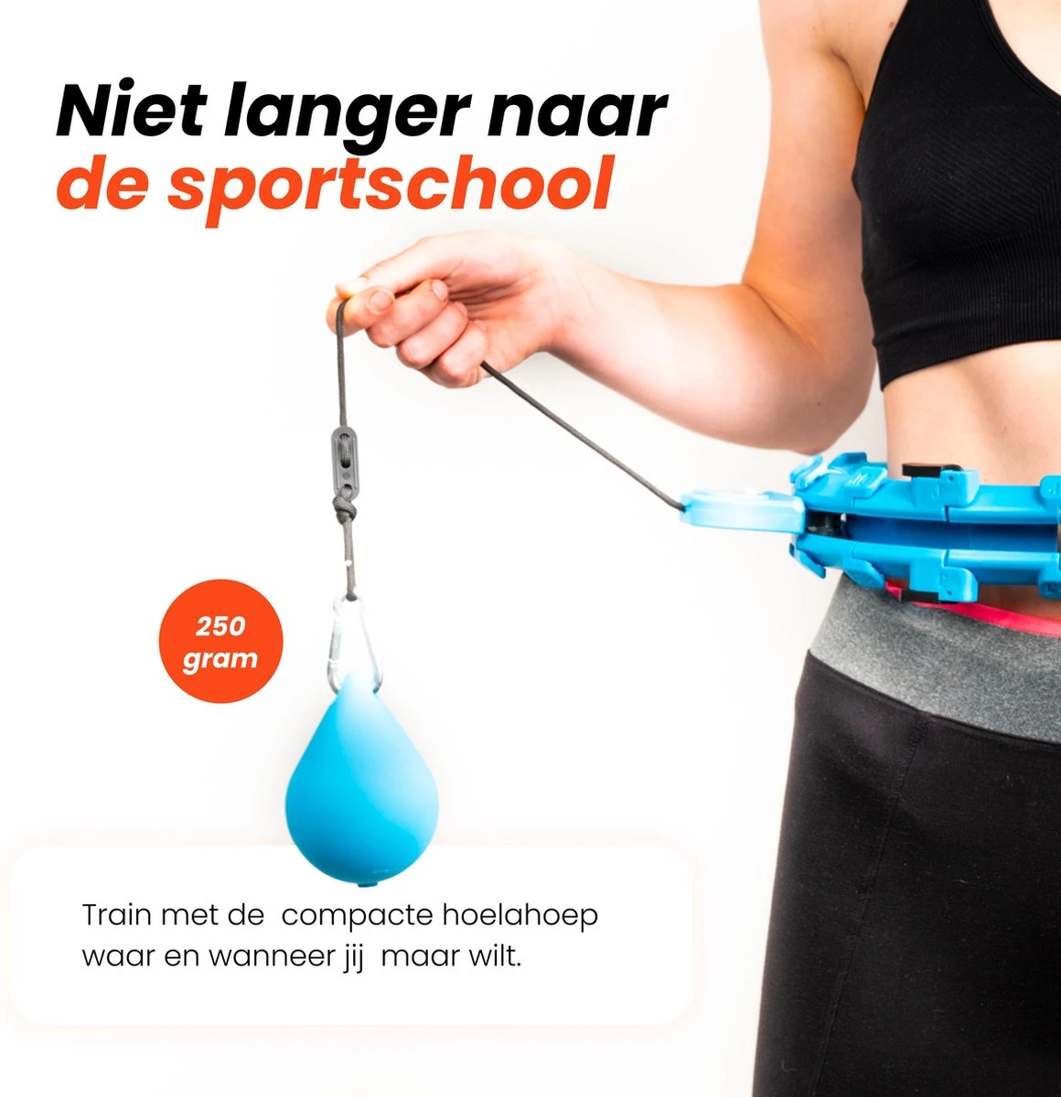 EdelSport - Hoelahoep - Fitness Hoelahoep - Hula Hoop - Hoelahoep Met Gewicht - Massage - Blauw 9 EdelSport - Hoelahoep - Fitness Hoelahoep - Hula Hoop - Hoelahoep Met Gewicht - Massage - Blauw - Afbeelding 7