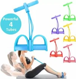Fitness Bands- Home Trainer- Fitness Pedaal Trainer- Body Workout- Thuis Sporten - Resistance Band Set- Buikspieren, Armen En Benen Trainen- Blauw -Merkloos Winkel 1160x1200 13
