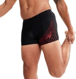 Speedo Medley Logo Aquashort Heren - Zwart / Rood - Maat 6 -Merkloos Winkel 1161x1200 2