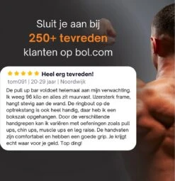 Professionele 4in1 Pull Up Bar - Pull Up Station - Fitness Optrekstang - Wandmontage - Eenvoudige Bevestiging - 150KG Draagkracht - 6 Handgrepen - Multifunctionele Ring -Merkloos Winkel 1162x1200 15