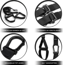 Breaking Limits TRX Suspension Trainer Pro – TRX Trainer – TRX Fitness Band – Slingtrainer - Zwart -Merkloos Winkel 1162x1200 21