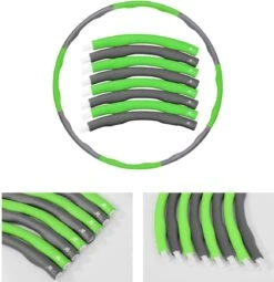 Fitness Hoelahoep - 1 KG - Ø 95 Cm - Grijs - Sport Hoepel - Thuis - Sporten - Gym