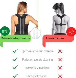 Relieve® - Postuur Corrector - Rugbrace - Rug Corrector - Houding Corrector - Large -Merkloos Winkel 1163x1200 26