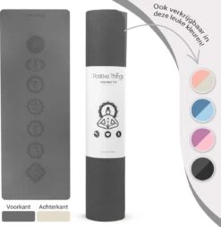 Yoga Mat Sportmat Fitnessmat Antislip Duurzaam Met Yoga Lessen - Grijs 23 Yoga Mat Sportmat Fitnessmat Antislip Duurzaam Met Yoga Lessen - Grijs -Merkloos Winkel 1166x1200 14