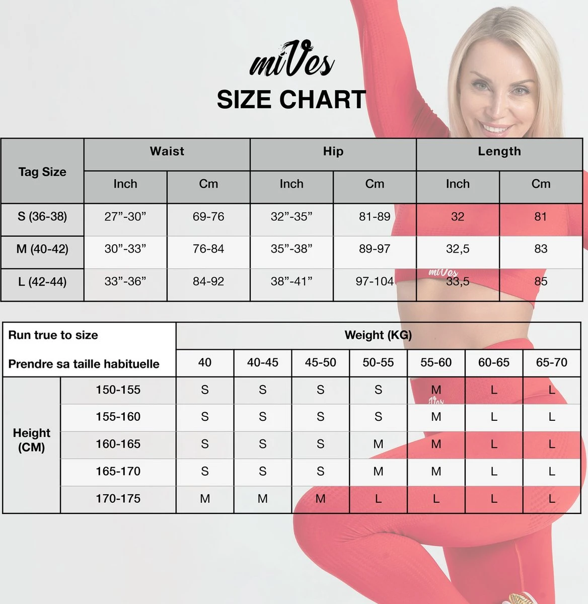 Mives® Sportlegging En Top - Yoga - Fitness Set - Scrunch Butt - Dames Legging - Sportkleding - Fashion Legging - Broeken - Gym Sports - Legging Fitness Wear - High Waist - ROOD - Maat M - LANGE MOUW 12 Mives® Sportlegging En Top - Yoga - Fitness Set - Scrunch Butt - Dames Legging - Sportkleding - Fashion Legging - Broeken - Gym Sports - Legging Fitness Wear - High Waist - ROOD - Maat M - LANGE MOUW - Afbeelding 10
