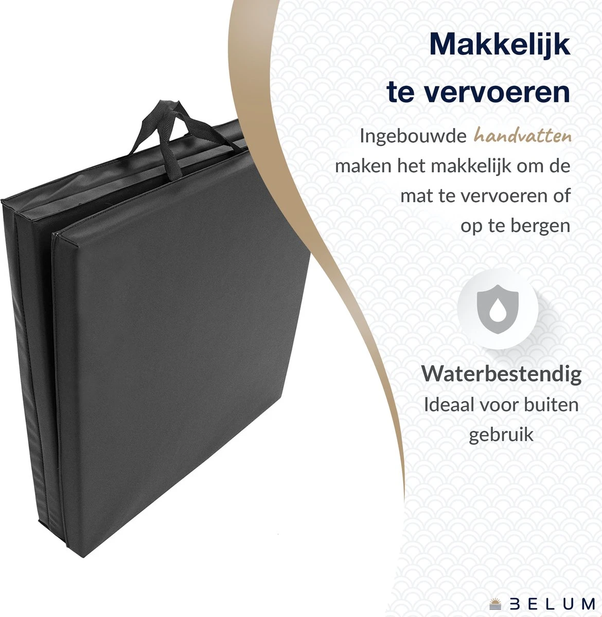 Yoga Mat Opvouwbaar Yogamat Fitness Mat Fitnessmat - Sport Mat - Fitnessmat Opvouwbaar - Multifunctioneel - 3-delig - 180x60cm - 5cm Dik - Zwart - Belum 4 Yoga Mat Opvouwbaar Yogamat Fitness Mat Fitnessmat - Sport Mat - Fitnessmat Opvouwbaar - Multifunctioneel - 3-delig - 180x60cm - 5cm Dik - Zwart - Belum - Afbeelding 2