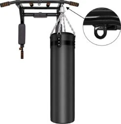 Springos Pull Up Bar | Pull Up Station | Dip Station | Krachtstation | Multifunctioneel | Wandmontage | Inclusief Montageset | Zwart/Oranje -Merkloos Winkel 1171x1200 23