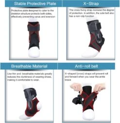 U Fit One 1 Stuk Premium Enkelbrace - Ankle Brace - Ankle Straps - Enkel Bandage - Voet Brace - Enkel Brace - Enkelsteun - Enkelondersteuning - Maat M -Merkloos Winkel 1172x1200 20