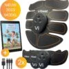 EMS Buikspieren Trainer Elektrisch - AB Trainer - Afslankband - Spierstimulator - Sixpack Buiktrainer - Buikspiertrainer - USB Oplaadbaar - Incl. 24 Gel Pads - Incl. E-book