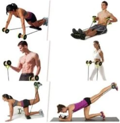 Merkloos Ab Wheel - Ab Roller - Ab Trainer - Buikspiertrainer - Buikspierwiel Met Knieondersteuning - Trainingswiel - Home Workout - Full Body Workout -Merkloos Winkel 1173x1200 14