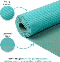 Yoga Mat Sportmat Fitnessmat Antislip Duurzaam Met Yoga Lessen - Turquoise -Merkloos Winkel 1173x1200 17