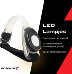 Hardloop Verlichting Set Van 2 Incl. Batterijen - Wandel Lampjes - Led Armband Hardlopen - Kleur Wit -Merkloos Winkel 1173x1200 19