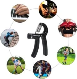 Sport En Fitness Krachttraining Zonder Krachtstation - Spierstimulator Hand Artrose En Armen Zonder Fitnessbank – Gitaar - Piano Muziek - Makkelijk Snel Afvallen En In De Sporttas – Handspieren Trainer - Handgreep Zwart -Merkloos Winkel 1173x1200 20