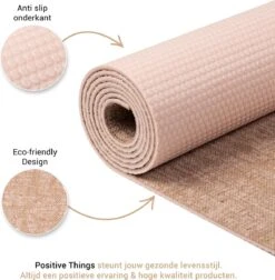 Yoga Mat Sportmat Fitnessmat Antislip Duurzaam Met Yoga Lessen - Beige -Merkloos Winkel 1174x1200 12